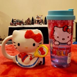 Hello Kitty Mug and Travel Tumbler (New)